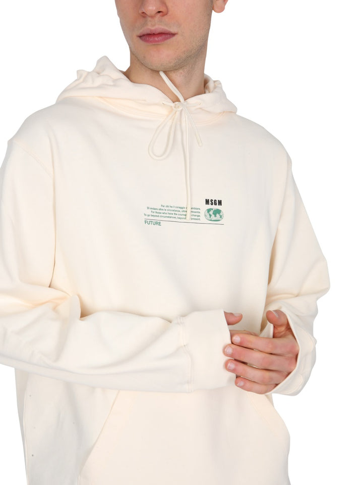 MSGM Sweatshirts - White | Wanan Luxury