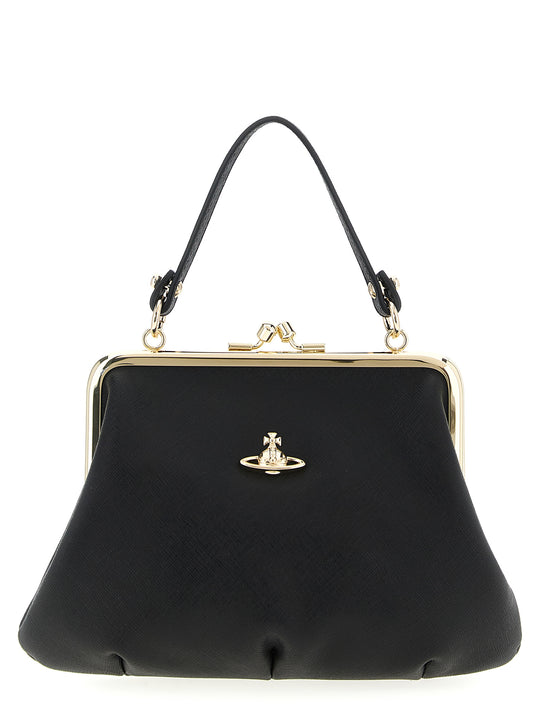 Granny Frame Hand Bags Black
