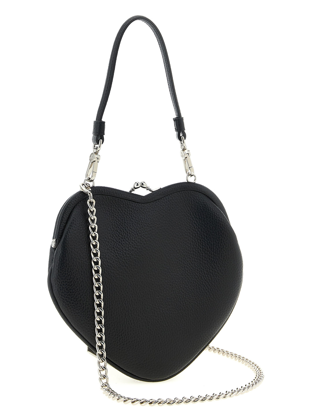 Vivienne Westwood Belle Heart Frame Hand Bags - Black | 78f619923e41d2f97ecd9d0a414f85c2facc23db