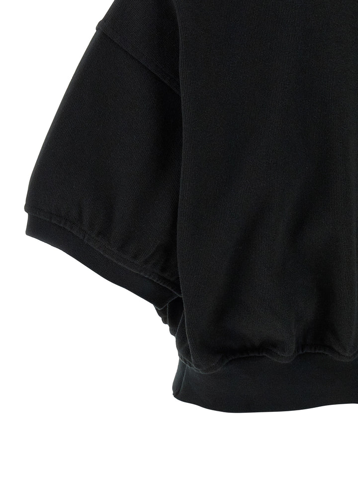 T By Alexander Wang Intarsia Collar  Shirt Polo - Black | 6f2c3af88bf480205139cfcb468997d5e8fe52d5