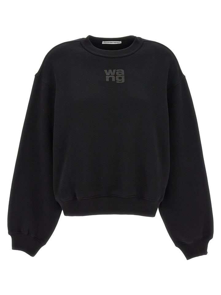 T By Alexander Wang Essential Terry Sweatshirt - Black | f739b909ef5223a02273f3e54907f59c0ef42dd8