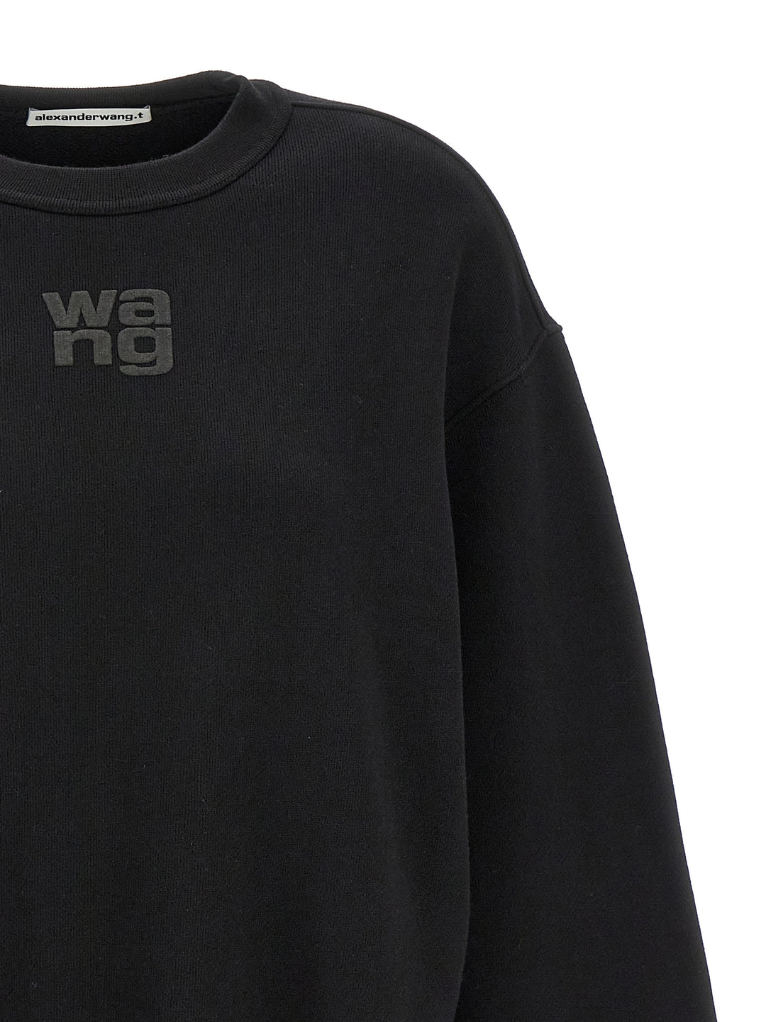 T By Alexander Wang Essential Terry Sweatshirt - Black | 01e8a29e5b0947cb4cafb35bb88039be3f5d9b97