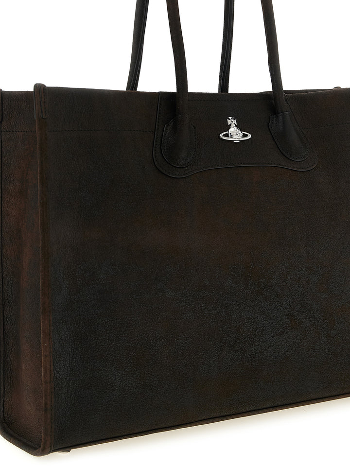 Vivienne Westwood Troy Tote Bag - Brown | e59e909c8480fc899aabb196207848ba31223a9b