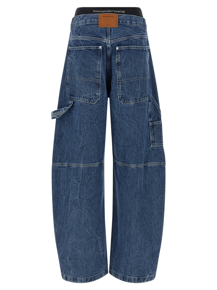 Denim X Alexander Wang Boxer Insert Jeans - Blue | b93cac7a24da568e14af6c37a9cdb5cc3d6ef3b2