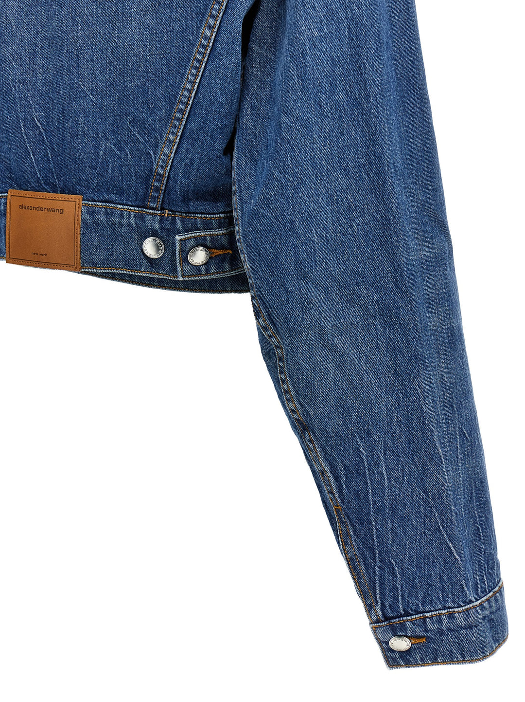 Denim X Alexander Wang Wrapped Trucker Puffer Jackets - Blue | b3db3518f8fcab2b0caecca098649d075691dfd5