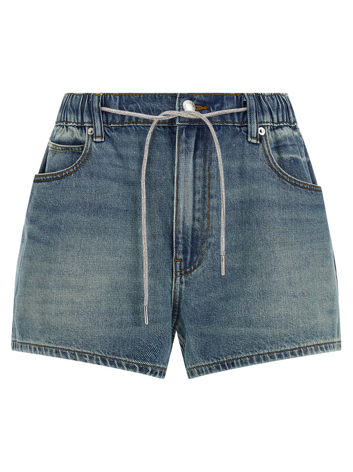 Alexander Wang Marathon Bermuda and Short - Blue | 89c61dcb8902648d6d7f8cafb82710d3ab4cc1f3