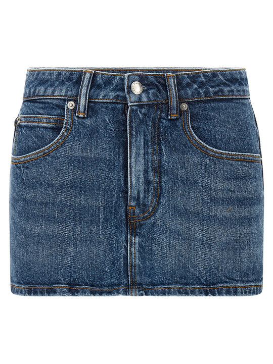 Denim Skort Bermuda And Short Blue