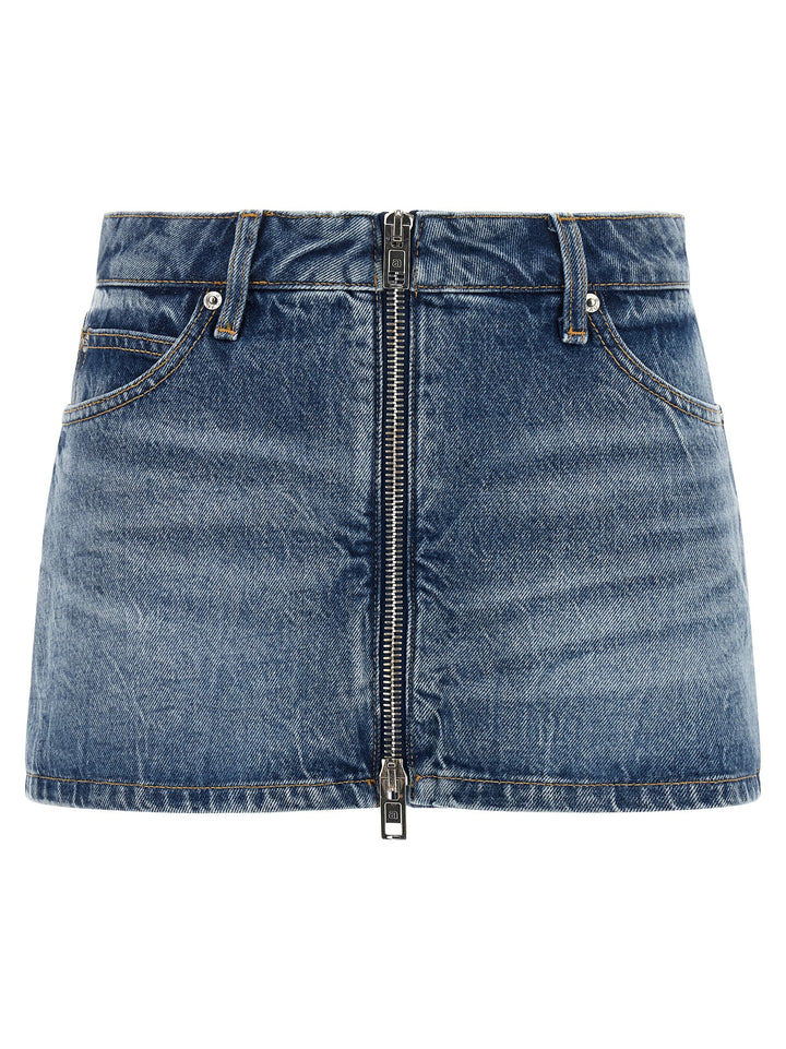 Alexander Wang Denim Skort Bermuda and Short - Light Blue | 75ce56ff87c0ca8cd2b3c1c072873097b20d7acb
