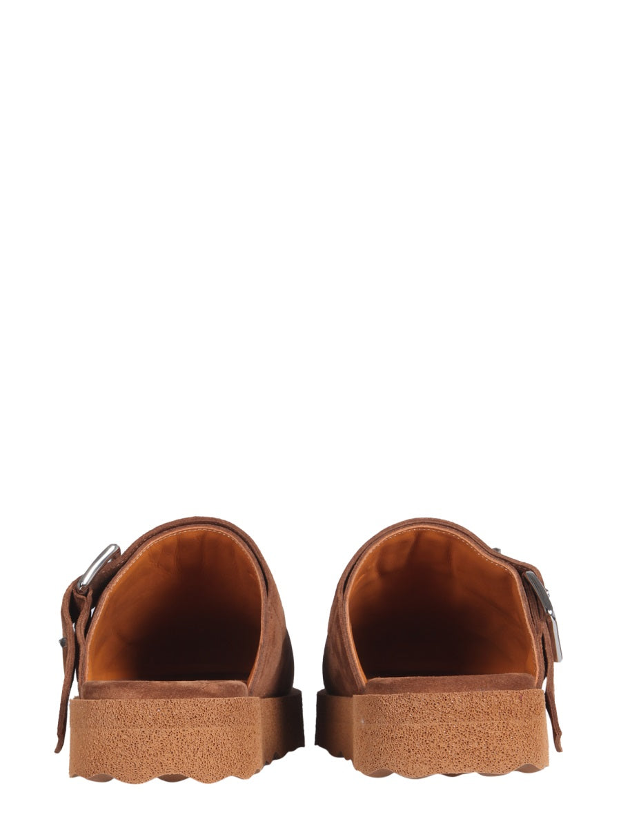 Off-White Flat Shoes - Brown | Wanan Luxury