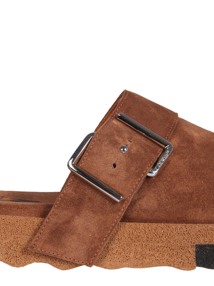 Off-White Flat Shoes - Brown | Wanan Luxury