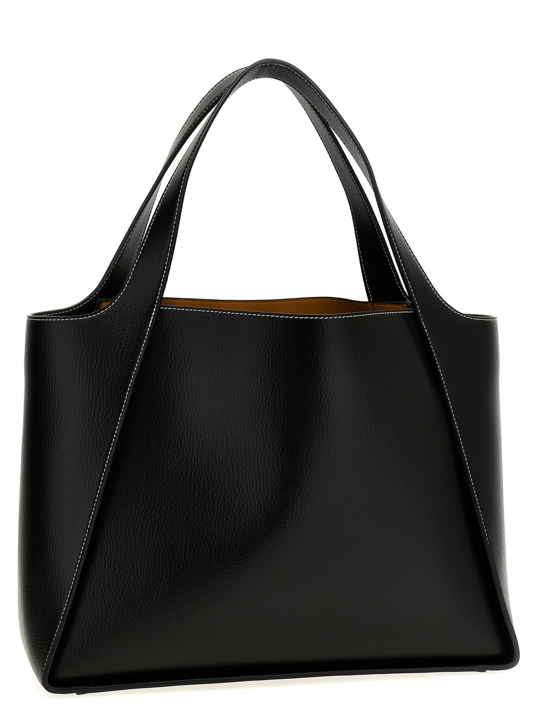 Stella Mccartney Logo Shopping Bag Tote Bag - Black | 9bb45bcaadee927d22c2b31899d039b320ebd11c