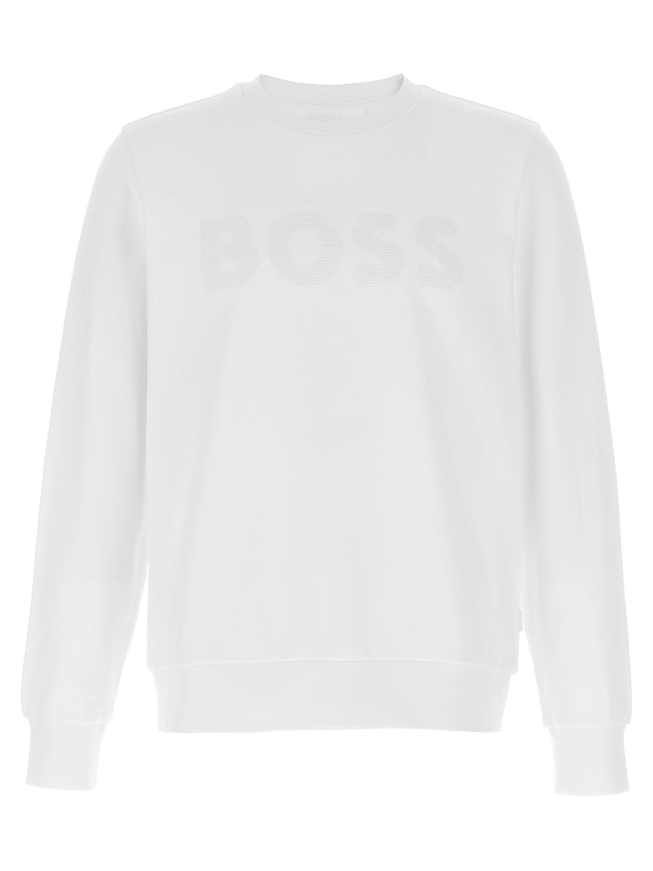 Hugo Boss Soleri 120 Sweatshirt - White | b63173d31383fc4925398ae2d8b7eee7ad6daa3c