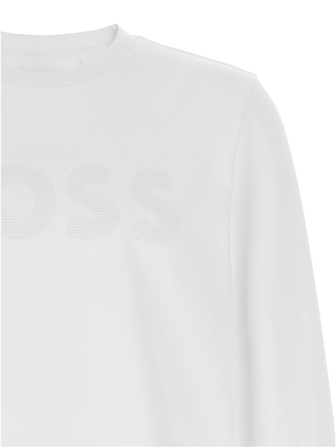 Hugo Boss Soleri 120 Sweatshirt - White | 6d9842b440c43cf848d7d6513a9e96cecae47f1c