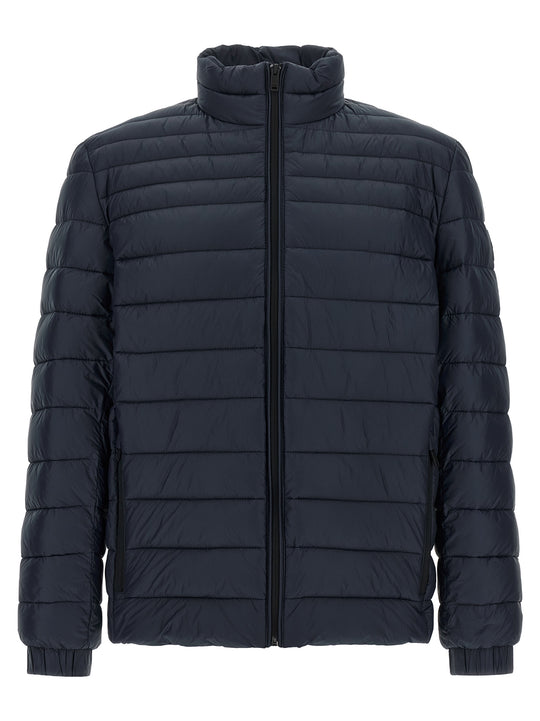 Quilted Down Jacket Puffer Jackets Blue