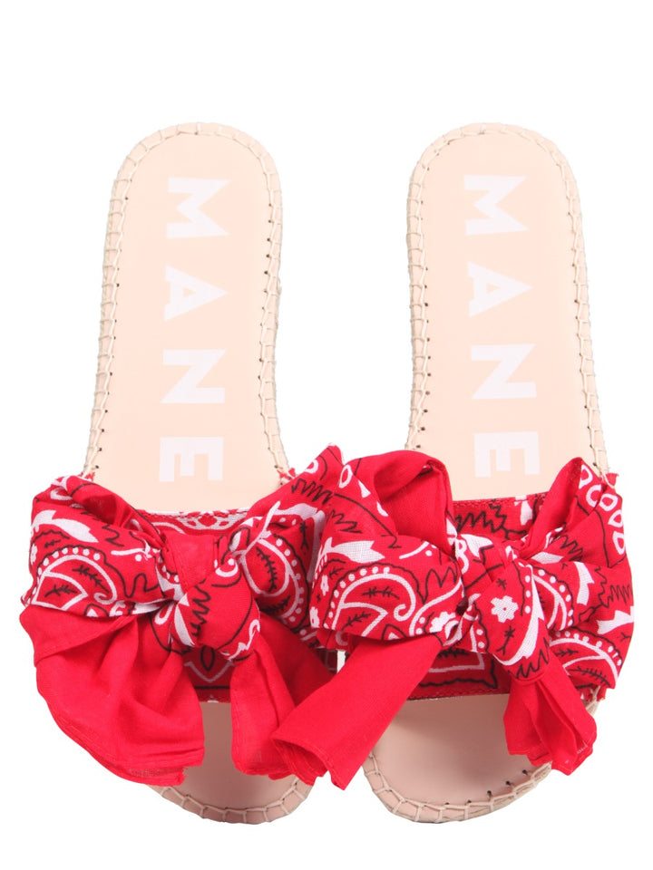 Manebí Sandals - Red | Wanan Luxury
