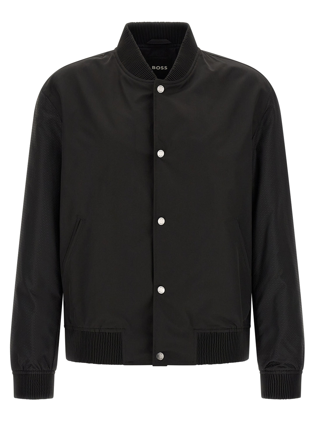 Hugo Boss Monogram Sleeve Bomber Jacket Piumini, Parka, Giacche casual - Black | 44c543d9565d737fac22d365ef3823d7bb54a288