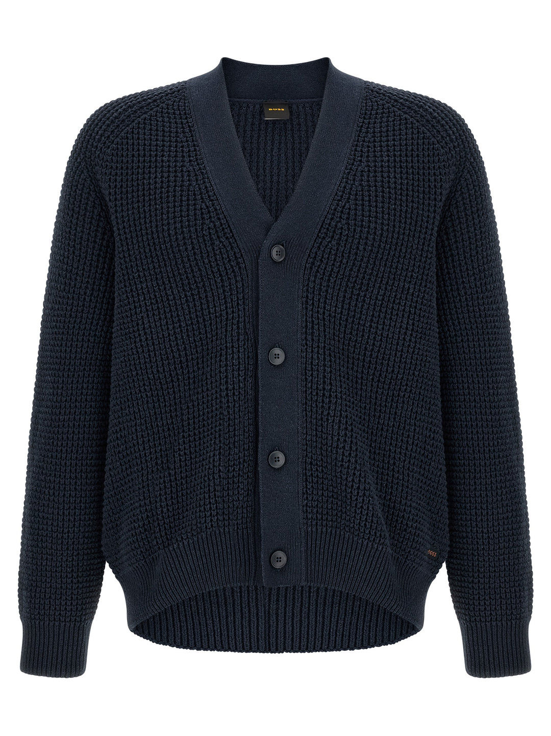 Hugo Boss Honeycomb Cardigan Sweaters and Cardigans - Blue | 65f9d096e5065c6f7d9e8ea3b09879cd5b87cf03
