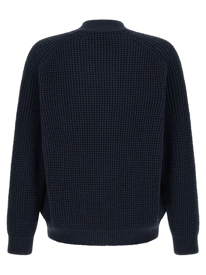 Hugo Boss Honeycomb Cardigan Sweaters and Cardigans - Blue | 0095c4f7e66820695e6fbd96dd28ea2833d67425