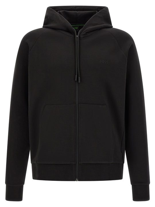 Cotton Hoodie Sweatshirt Black