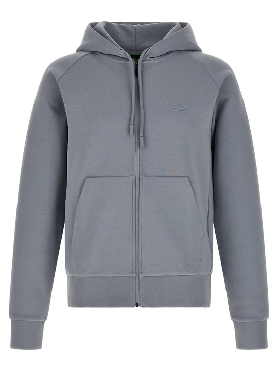 Cotton Hoodie Sweatshirt Gray