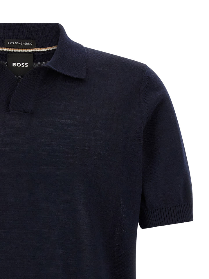 Hugo Boss H-Lantoni Polo - Blue | 188e123cccf72cde55c9bdec0afb0f276c6162e8