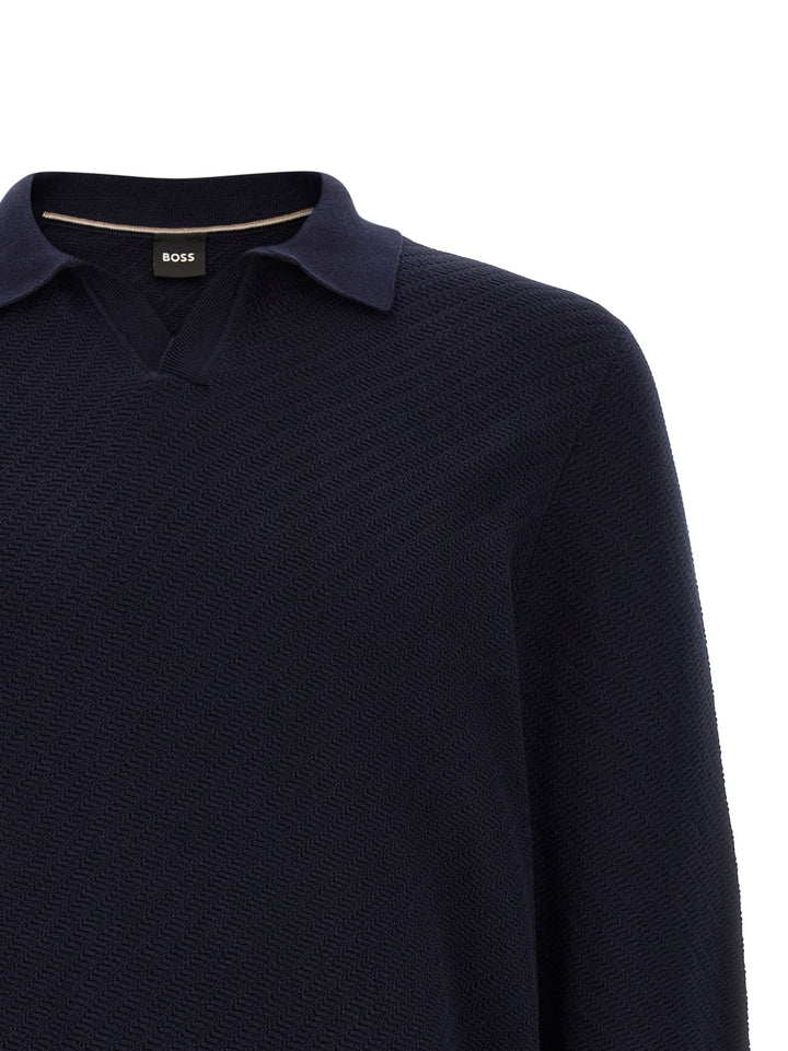 Hugo Boss H-Lomarino Polo - Blue | 09f2cc900d432c3f4bb8830c3112d951e339d497