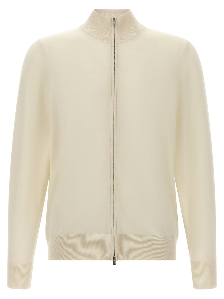 Hugo Boss Shaved Knit Cardigan Sweaters and Cardigans - White | 62ae4a9d24c5913ba98b50c6fa94500af02880c2