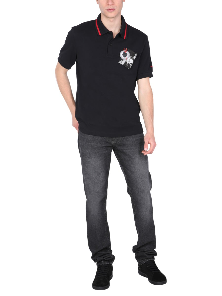 Fred Perry x Raf Simons Polo - Black | Wanan Luxury