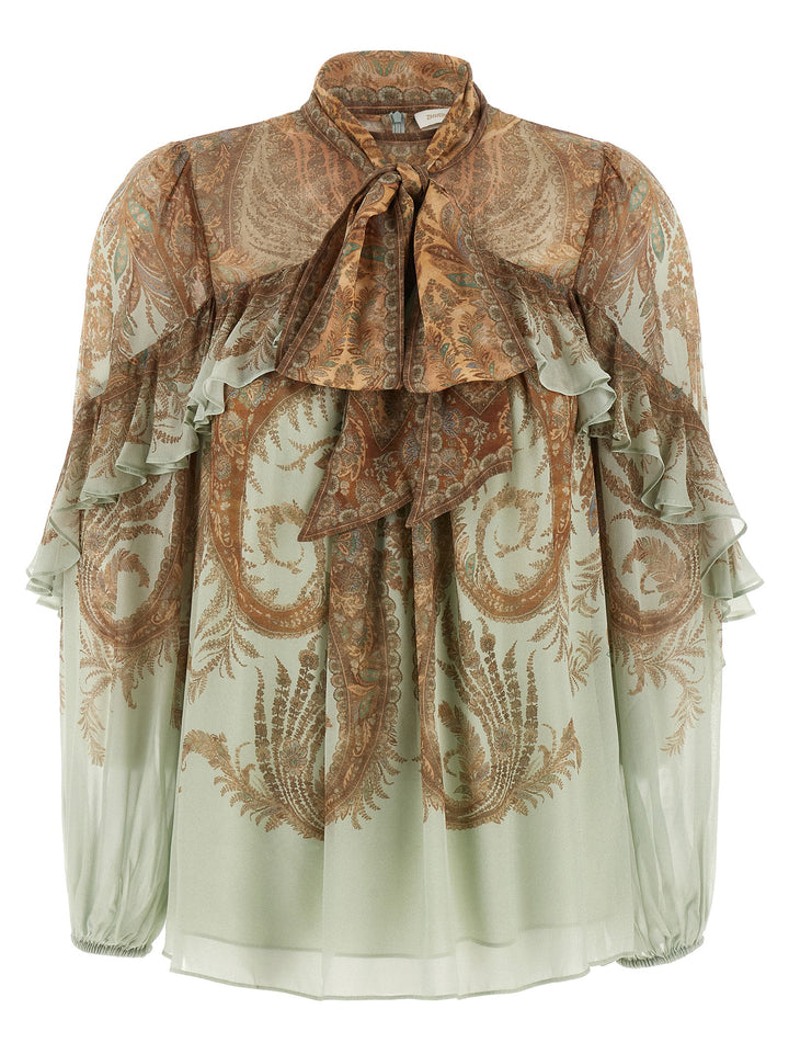 Zimmermann Memento Flutter Shirt and Blouse - Multicolor | e927f0430c7ab69898bad21c307f410c310464f1