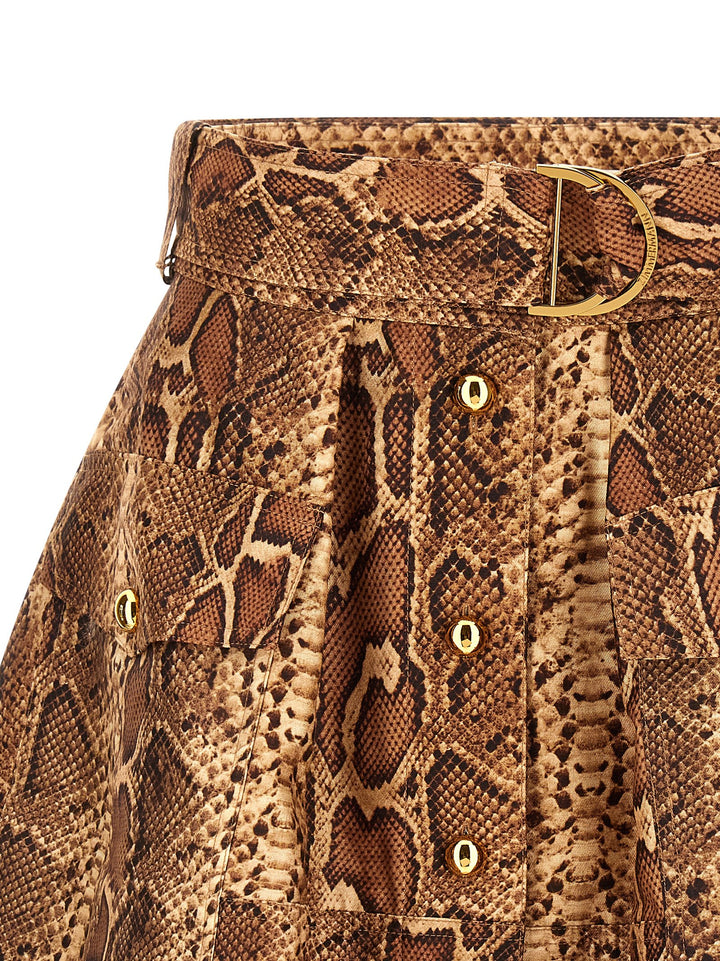 Zimmermann Hypnotic Utility Mini Skirts - Brown | 6e3c6335dd1648ed747b03afdbb88b310c393722