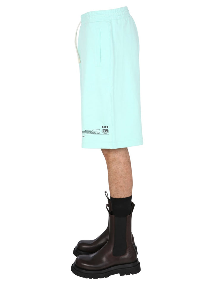 MSGM Shorts - Green | Wanan Luxury