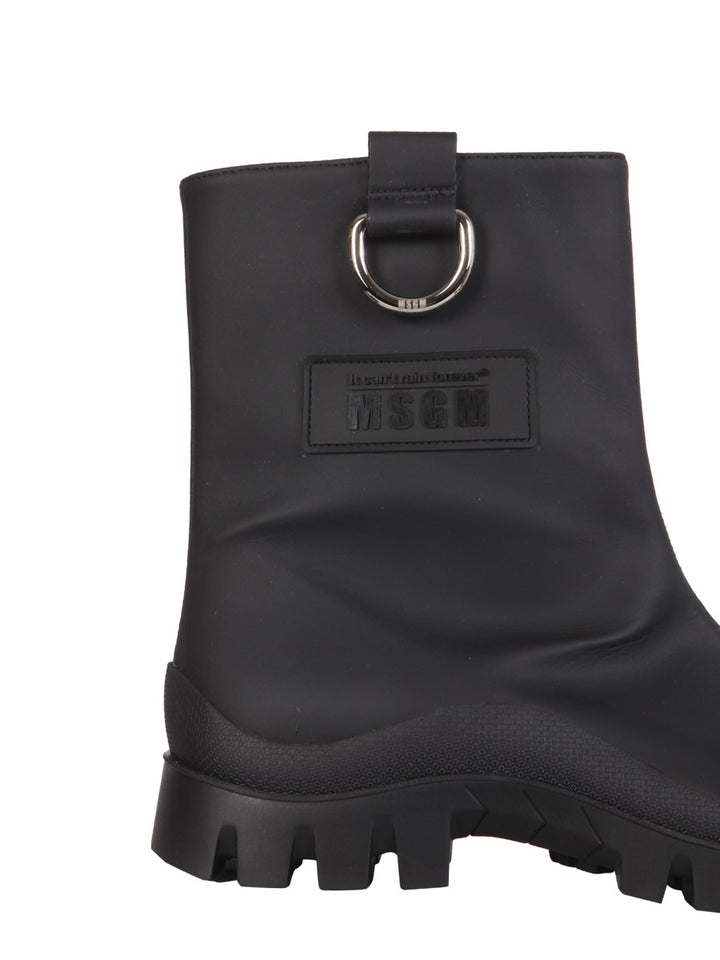 MSGM Boots - Black | Wanan Luxury