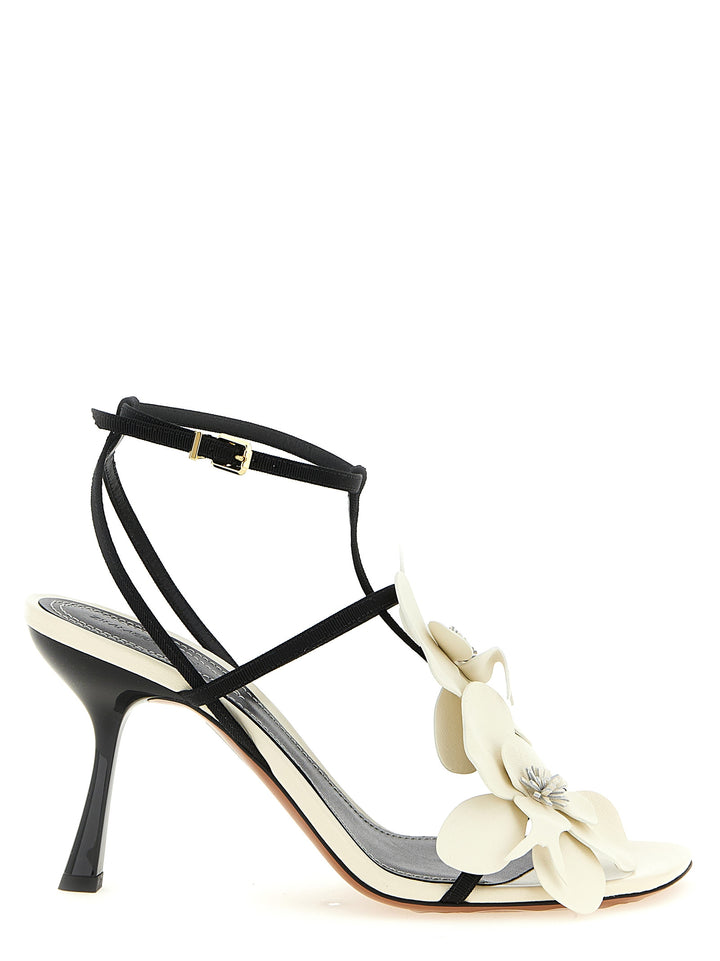 Zimmermann Orchid Sandals - White/Black | f52797039ae994b880232f9e0c95d536e0d39a56