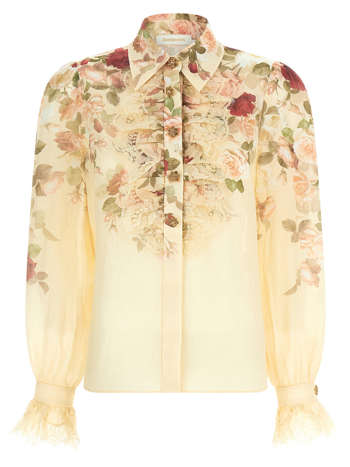 Zimmermann Hypnotic Tux Shirt and Blouse - Pink | 22bc4f00be1a84c441daa7433e155049bfc1490d