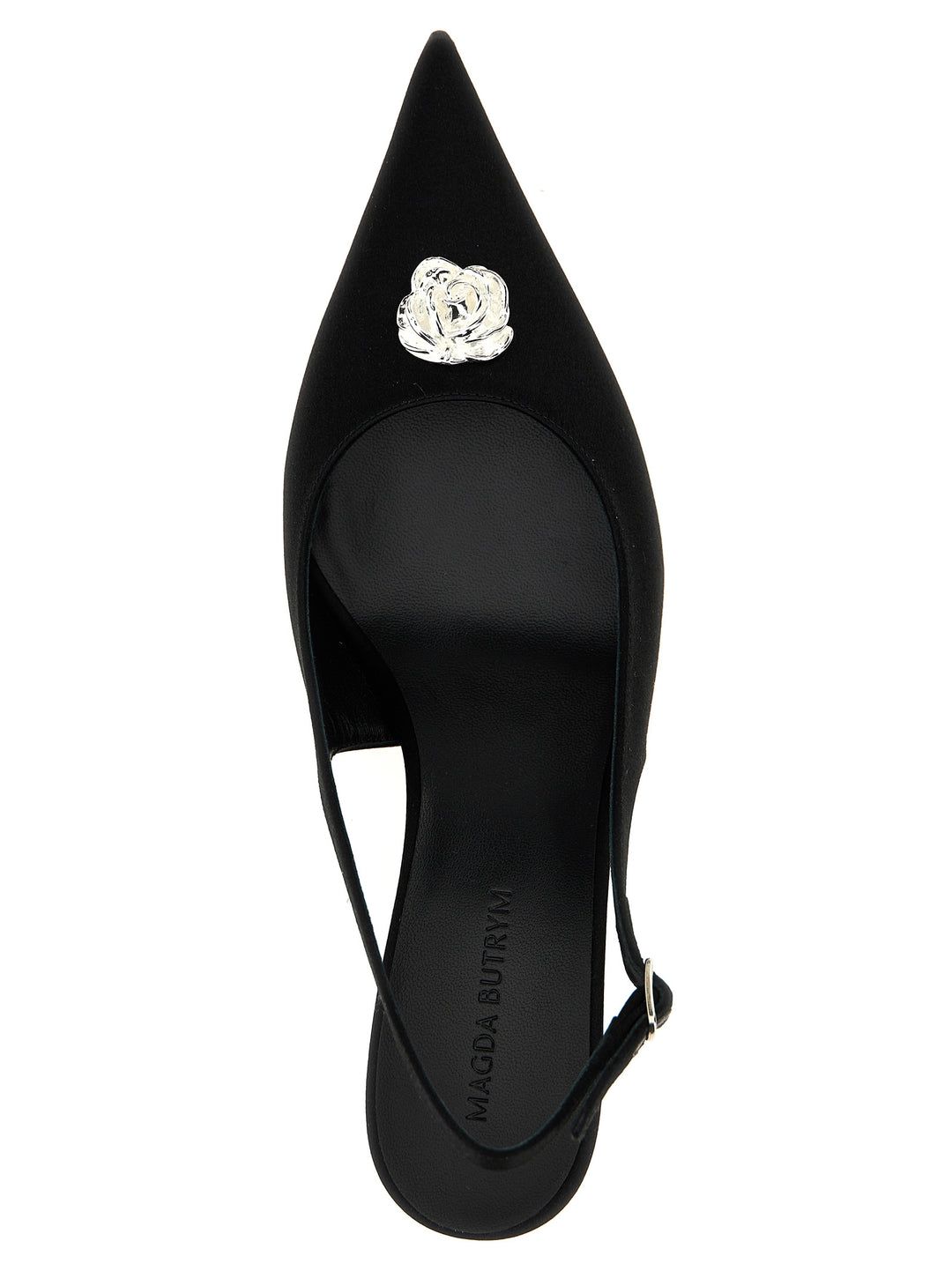 Magda Butrym Rosetta Slingback Pumps - Black | e99e960b1c00fb5d0ea513f4b965947a3bdc68ee