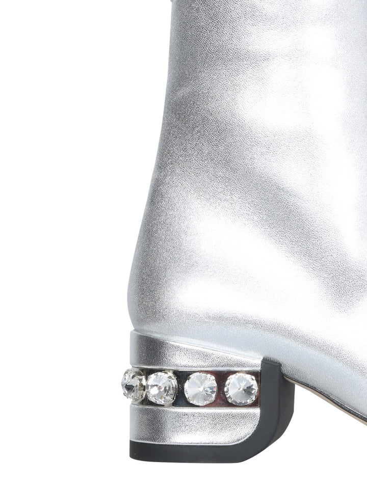Nicholas Kirkwood Boots - Silver | Wanan Luxury