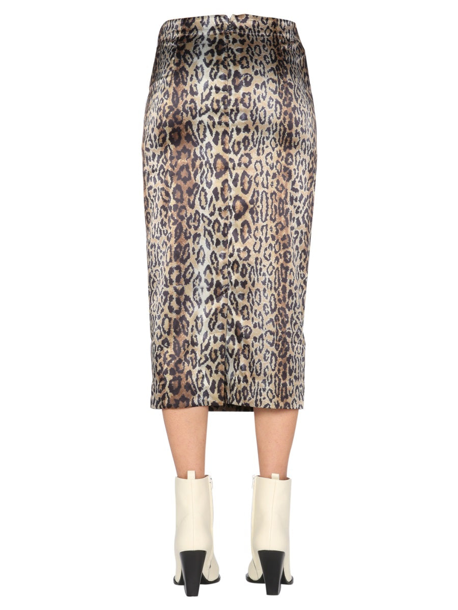 Rotate Birger Christensen Skirts - Animal Print | Wanan Luxury