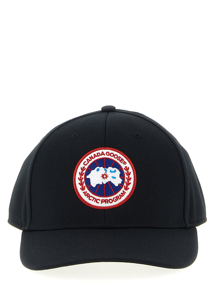 Canada Goose Logo Embroidery Cap Hats - Black | c0043ed1a058cdbaf1f3f43fcbe76cc93a5ed731