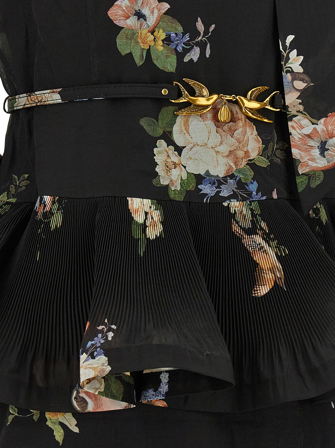 Zimmermann Pleated Sleeved Dress Dresses - Black | 99a3369e7f7e59b30f048693ca45201dd9393fc4