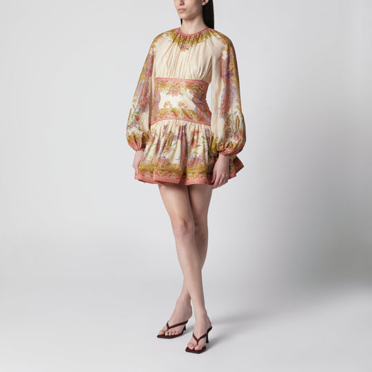 Indra Mini Dress With Floral Motif