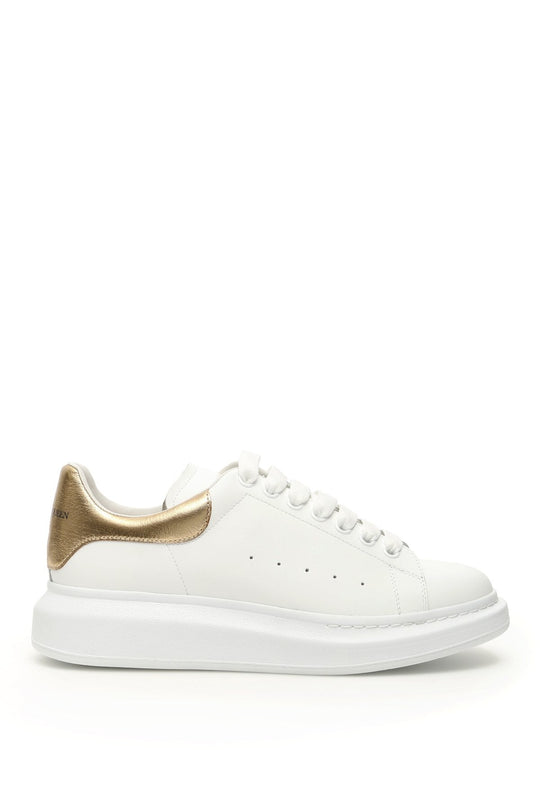 Oversize sneaker in white leather