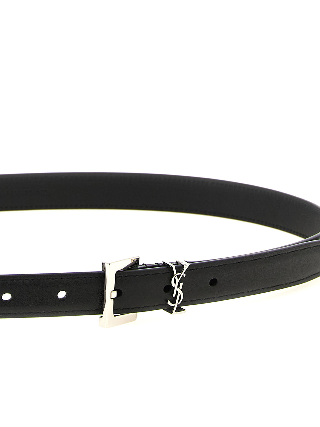 Saint Laurent Cassandre Belts - Black | e326e47ca207dd27722b8dfed05a73cd0912fb15