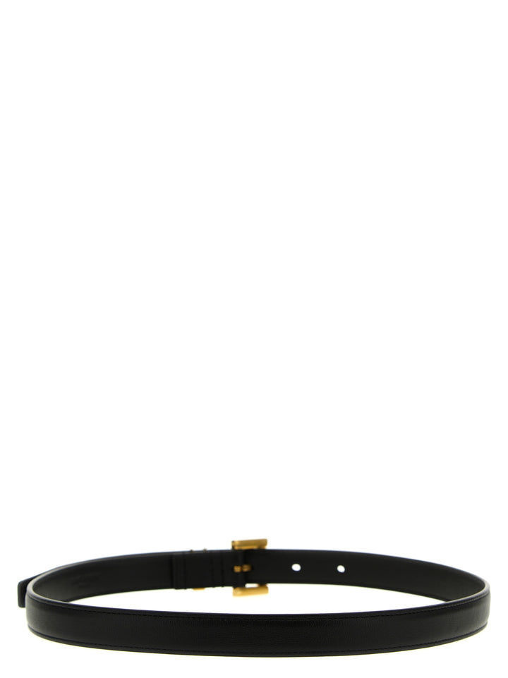 Saint Laurent Cassandre Belts - Black | fe10c4de408b864dcc3ce0b9a44597e0bde10fb0