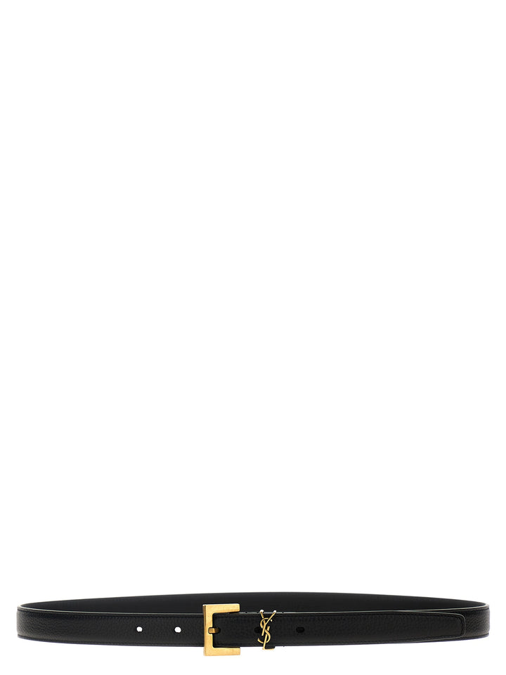 Saint Laurent Cassandre Belts - Black | a4762031480e0be685d0f9e302ef7d4e91558d9b