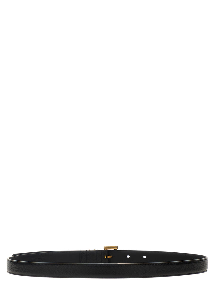 Saint Laurent Cassandre Belts - Black | d46fdc254b4e19424ba7d579cb4c26da7f9a52a6