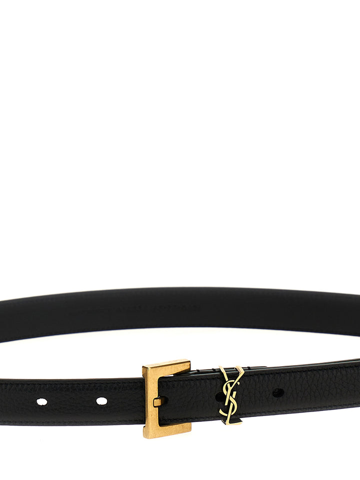 Saint Laurent Cassandre Belts - Black | 62d515df25a15983ae7b6ab1a3d931e8a3947832