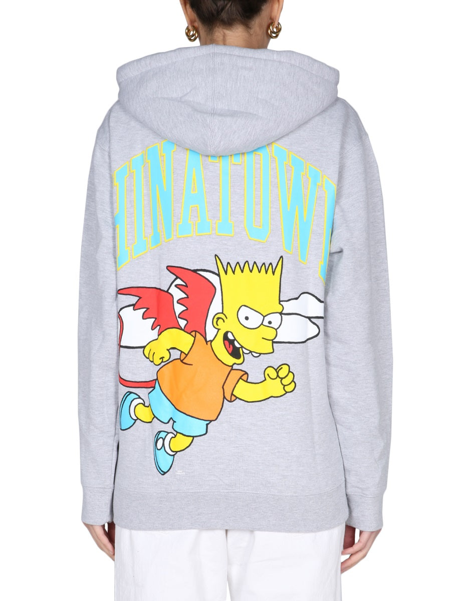 Chinatown Market x The Simpsons Sweatshirts - Grey | Wanan Luxury