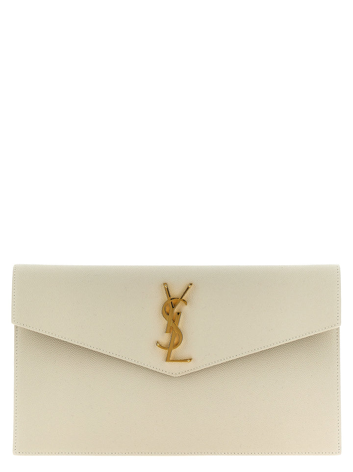 Saint Laurent Uptown Clutch - White | 231de36a4389394c28f2eced6fcef580e1e19dc9