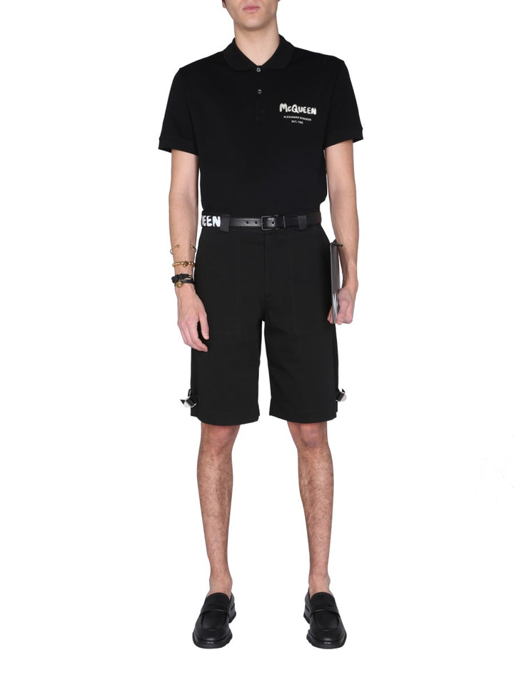 Alexander McQueen Shorts - Black | Wanan Luxury