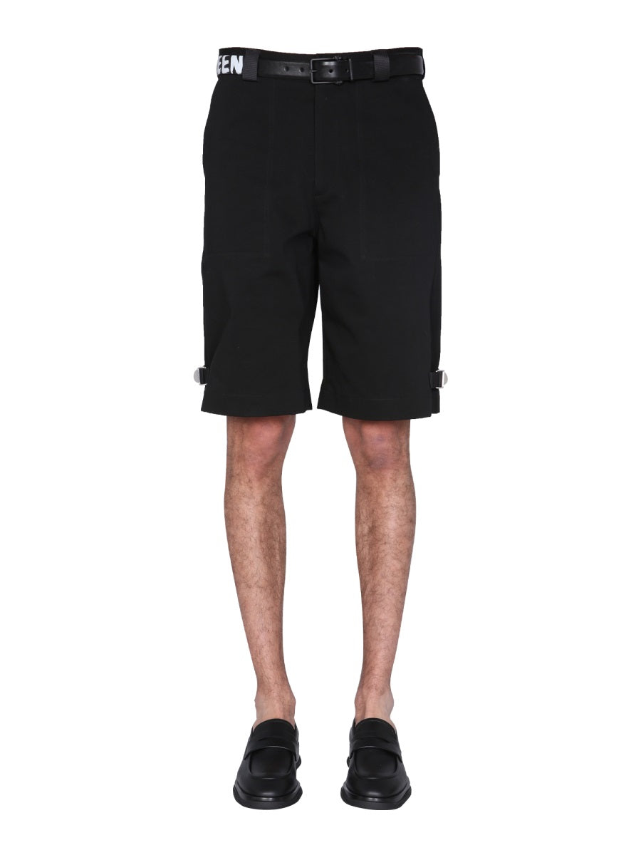 Alexander McQueen Shorts - Black | Wanan Luxury